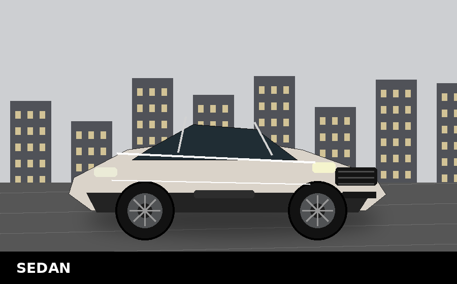 Unbranded silver sedan